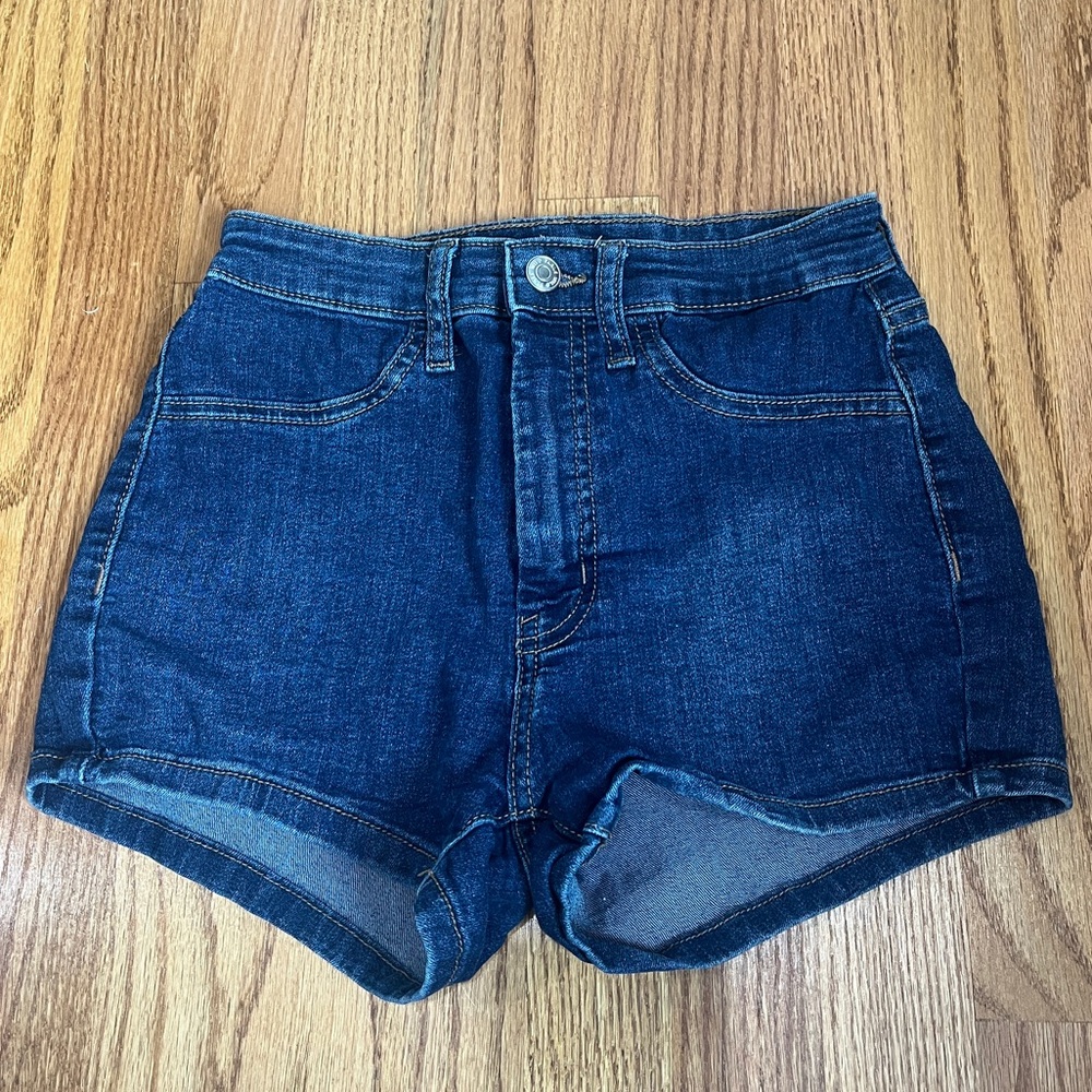 Dark Blue High Waisted Jean Shorts - Wild Fable Size 00/24